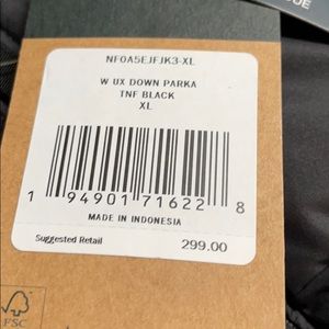 north face women's ux down jacket